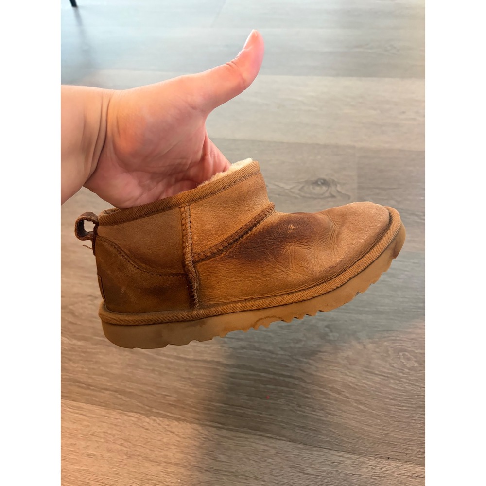 UGG Classic Ultra Mini Chestnut Suede Ankle Boots 1130750 Size 36 US 4